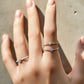 Sterling Silver Heart Moissanite Ring