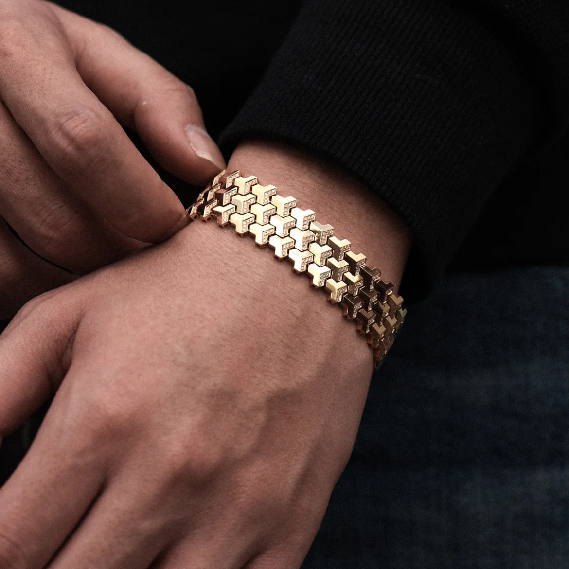 Sterling Silver Armor Bracelet