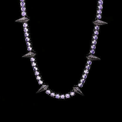 Black Panther Zircon Tennis Chain