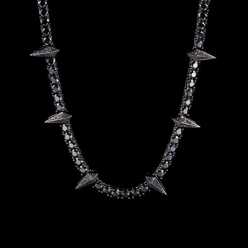 Black Panther Zircon Tennis Chain