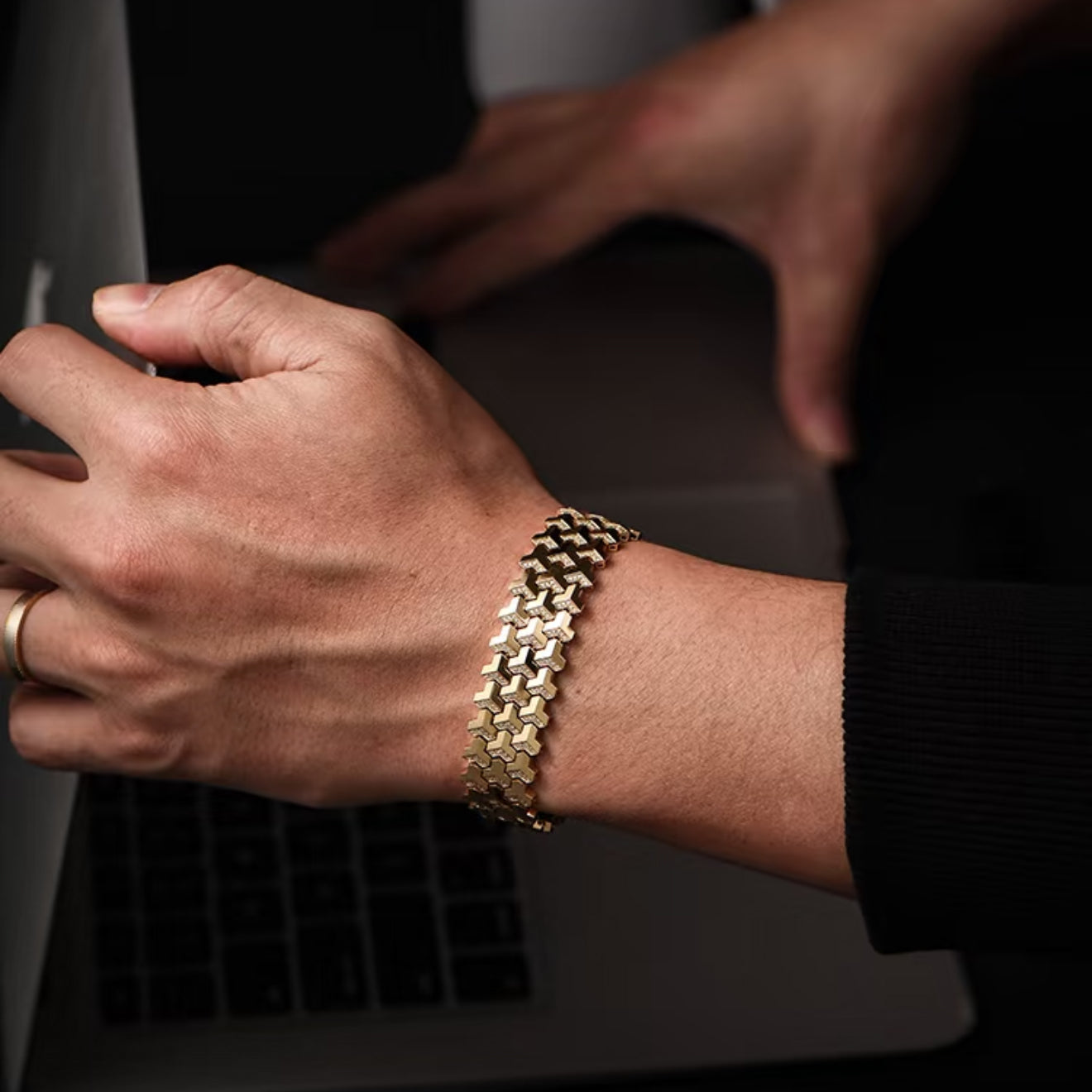 Sterling Silver Armor Bracelet