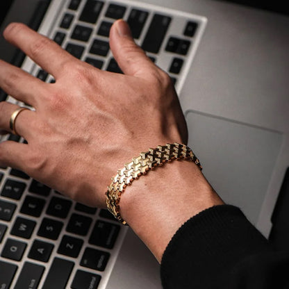 Sterling Silver Armor Bracelet