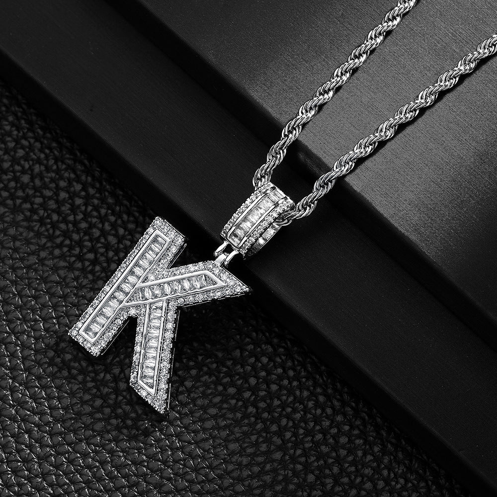 English Letter Pendant Necklace