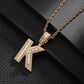 English Letter Pendant Necklace