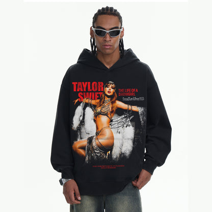 Retro Hip-Hop Print Sweatshirt