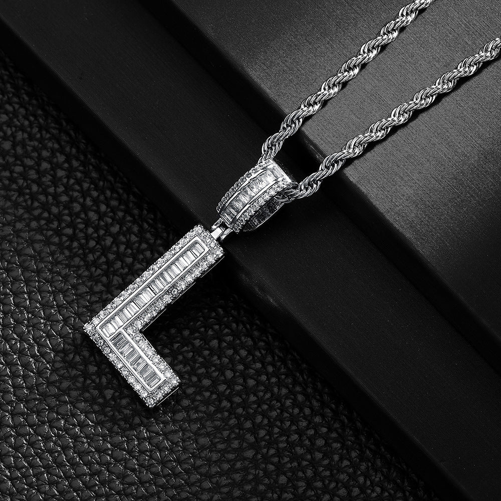 English Letter Pendant Necklace