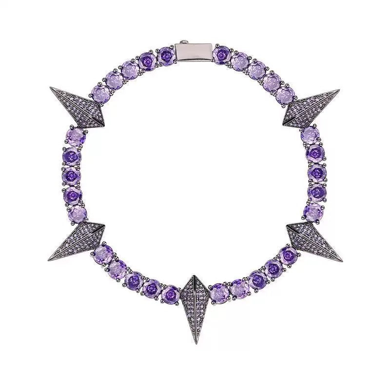 Black Panther Zircon Tennis Chain