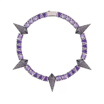 Black Panther Zircon Tennis Chain