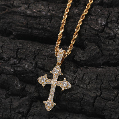 Luxury Cross Necklace With Full Diamonds