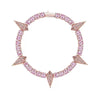 Black Panther Zircon Tennis Chain - Pink