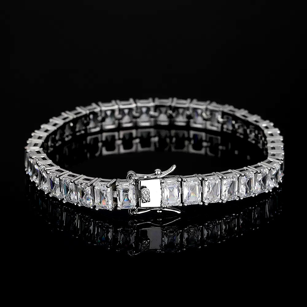 Emerald Cut Diamond Bracelet