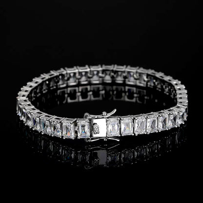 Emerald Cut Diamond Bracelet