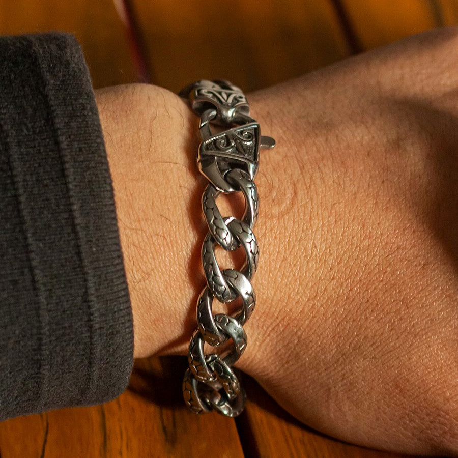 Snake Pattern Cuban Chain