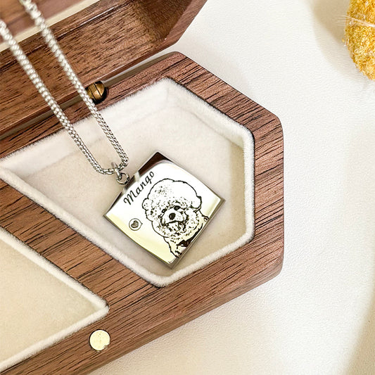 【Customized】Pet Photo Necklace Souvenir