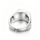 Vintage Black Onyx Cuban Link Open Ring