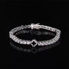 Four-Leaf Clover Tennis Chain - White Gold