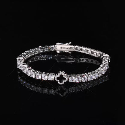 Four-Leaf Clover Tennis Chain