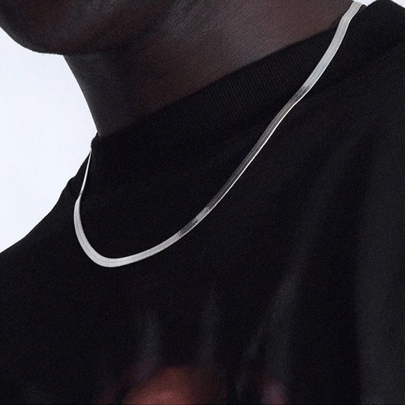 Flat Snake Bone Chain