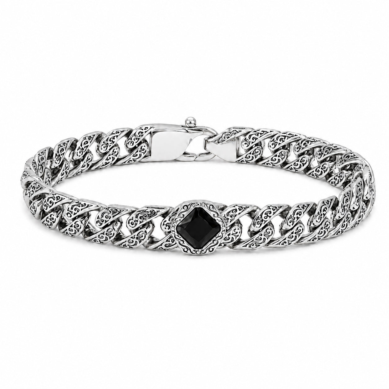 Blackstone Sterling Silver Cuban Bracelet