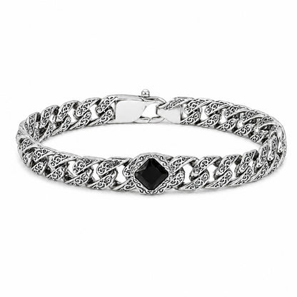 Blackstone Sterling Silver Cuban Bracelet