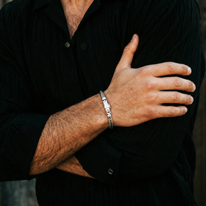 Sterling Silver Braided Chain Bracelet