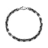 Titanium Steel Pig Nose Bracelet - Old silver