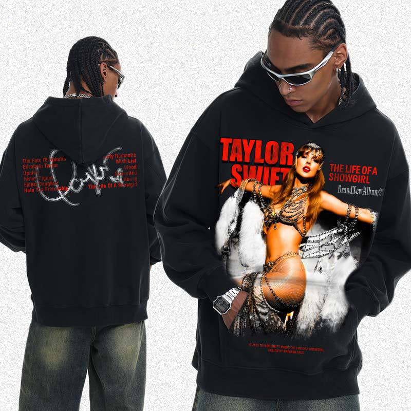 Retro Hip-Hop Print Sweatshirt