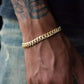 Electroplated 18K Gold Diamond Cuban Bracelet