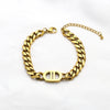 Pig Nose Cuban Chain - Gold