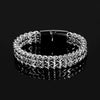 Double Square Cuban Bracelet - Silver