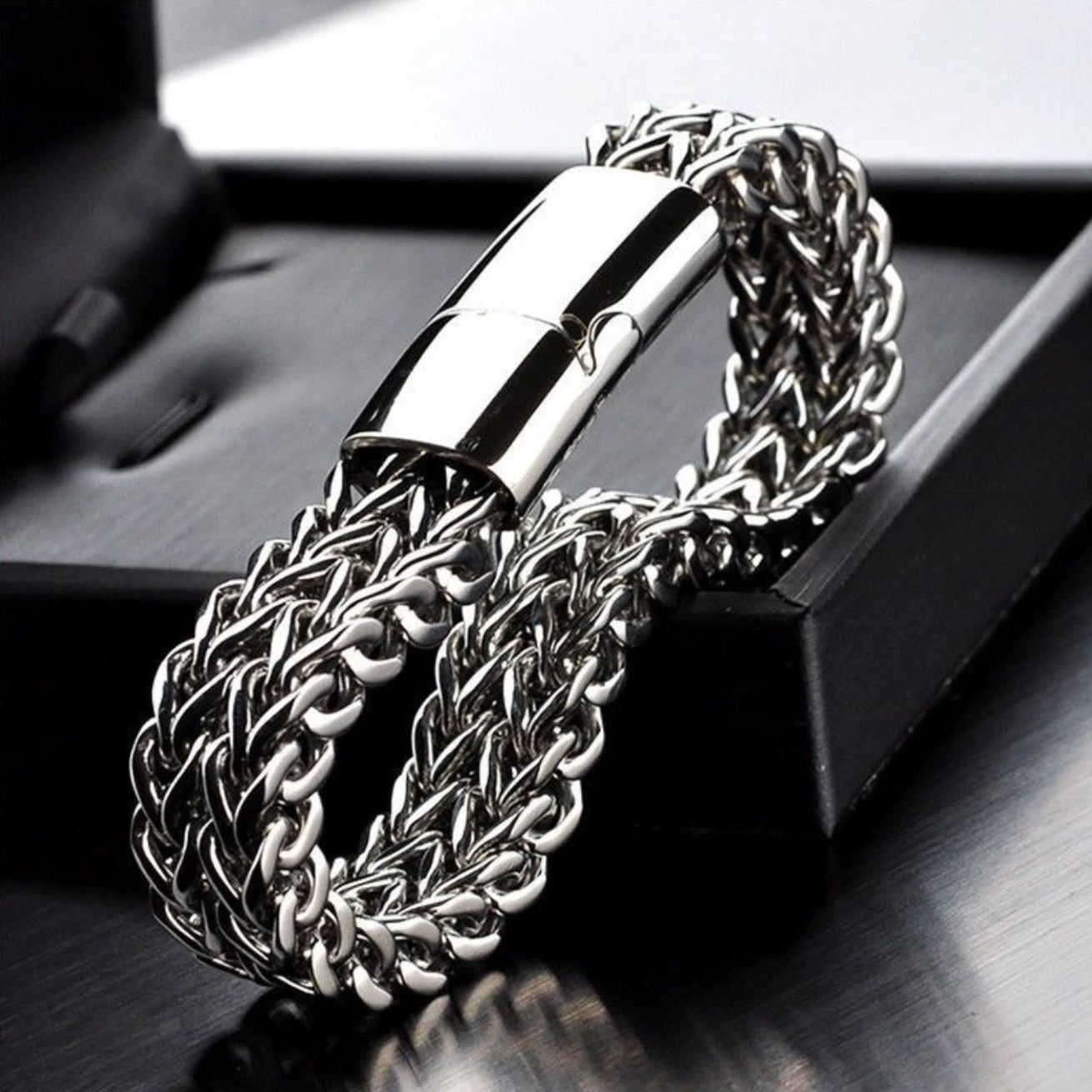 Double Square Cuban Bracelet