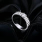 Sterling Silver Moissanite Diamond Ring