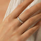 Sterling Silver Moissanite Diamond Ring