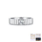 Sterling Silver Moissanite Diamond Ring