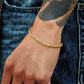 18K Gold Twisted Chain Bracelet