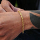 18K Gold Twisted Chain Bracelet