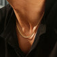18K Gold Twisted Chain Bracelet