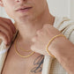 18K Gold Twisted Chain Bracelet