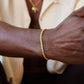 18K Gold Twisted Chain Bracelet