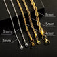 18K Gold Twisted Chain Bracelet