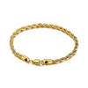 18K Gold Twisted Chain Bracelet - Gold