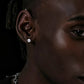 Sterling Silver Moissanite Stud Earrings