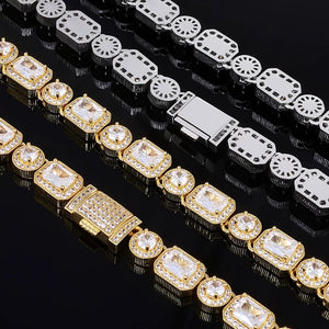 10mm Square + Round Tennis Chain