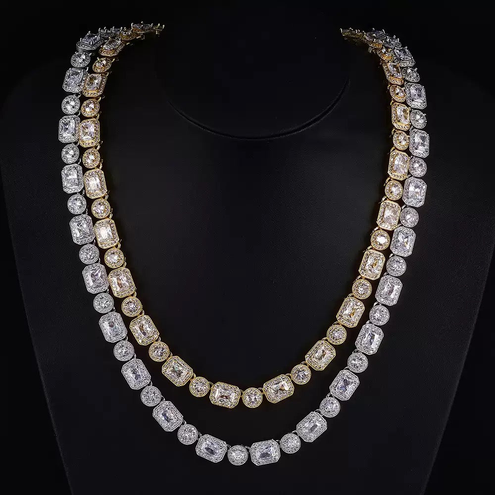 10mm Square + Round Tennis Chain