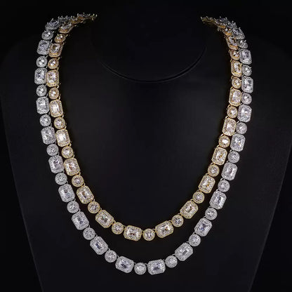 10mm Square + Round Tennis Chain