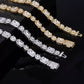 10mm Square + Round Tennis Chain