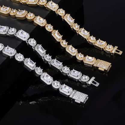 10mm Square + Round Tennis Chain