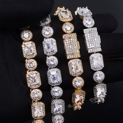 10mm Square + Round Tennis Chain