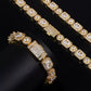 10mm Square + Round Tennis Chain