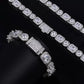 10mm Square + Round Tennis Chain